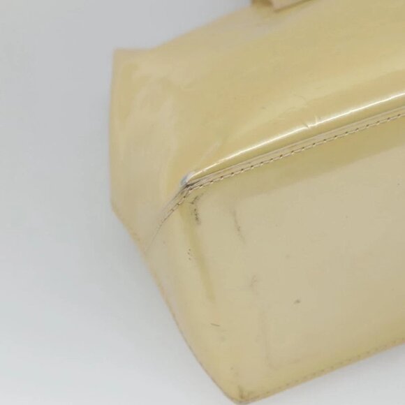 LOUIS VUITTON Monogram Vernis Wilshire PM Hand Bag Broncorail M91452 Auth - Picture 7 of 16